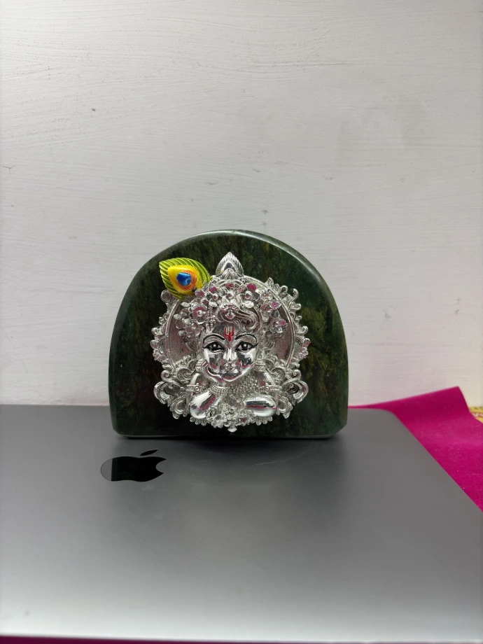 Jade Stone With Laddu Gopal JI