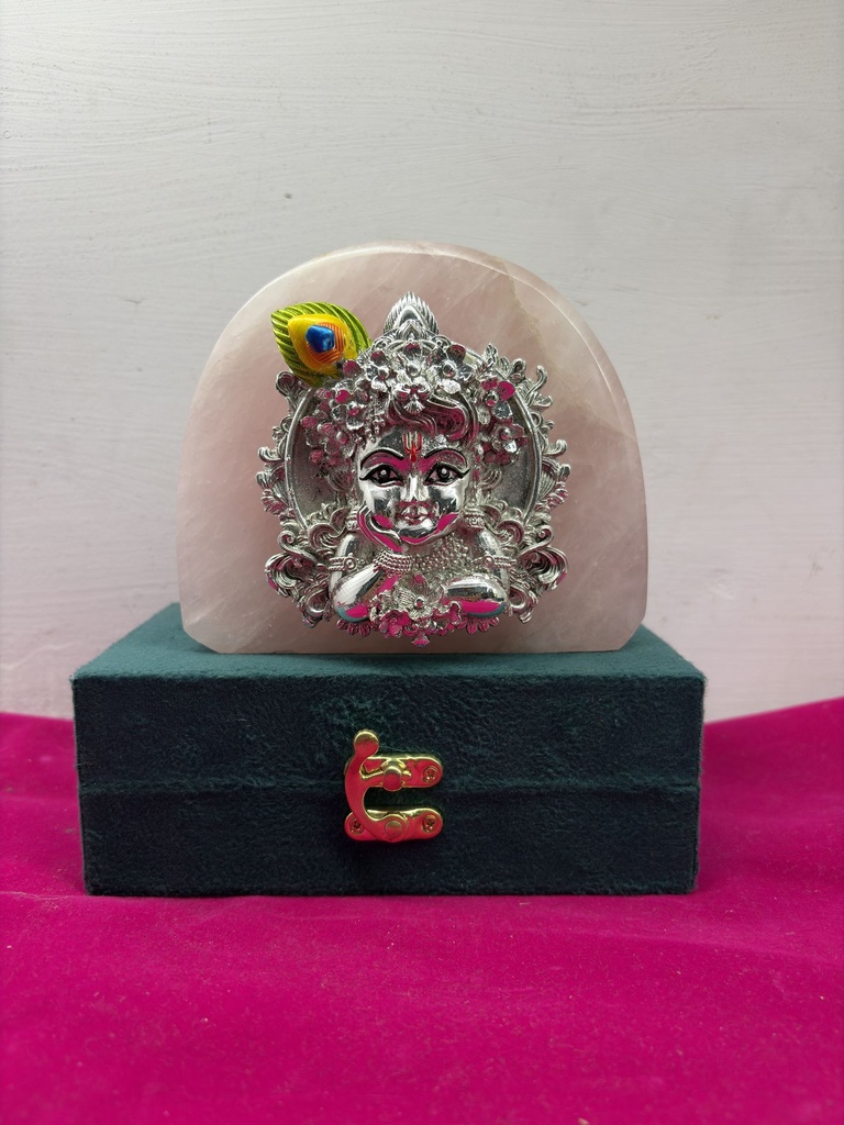 [KDC-IDL-0011] Religious Idol - Cute Krishna Ji With Rose Quartz
