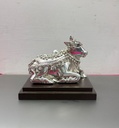 Decorative Figure - Nandi Ji With Wood